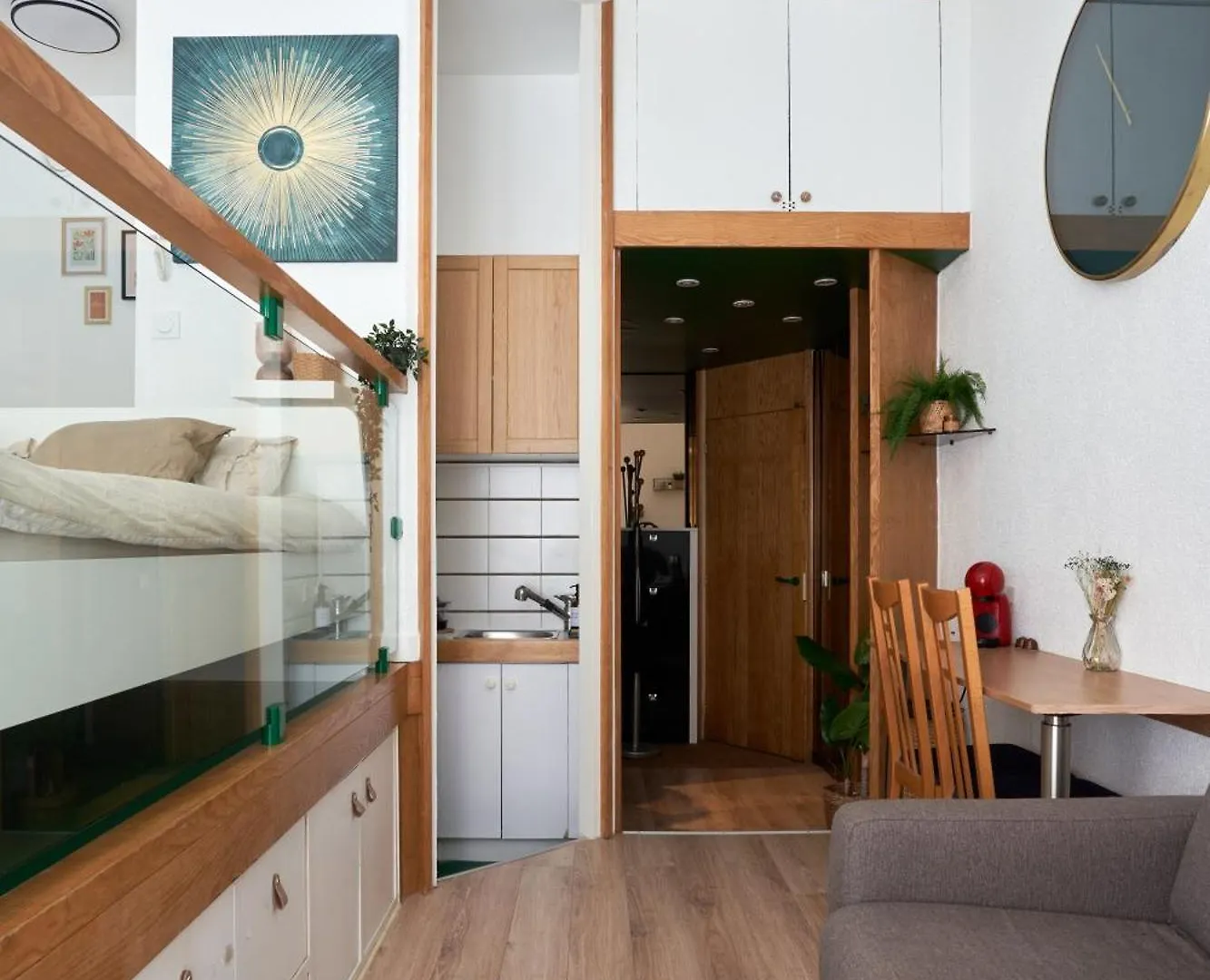 Contemporary Studio Apartment For 2 Ternes Paris 0*,